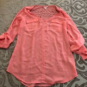 XS Coral colored light summer shirt